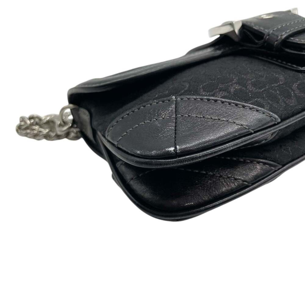 Coach Soho Mini Signature Handbag with Accessory Pouch in Canvas and Leather,... - Picture 10 of 16